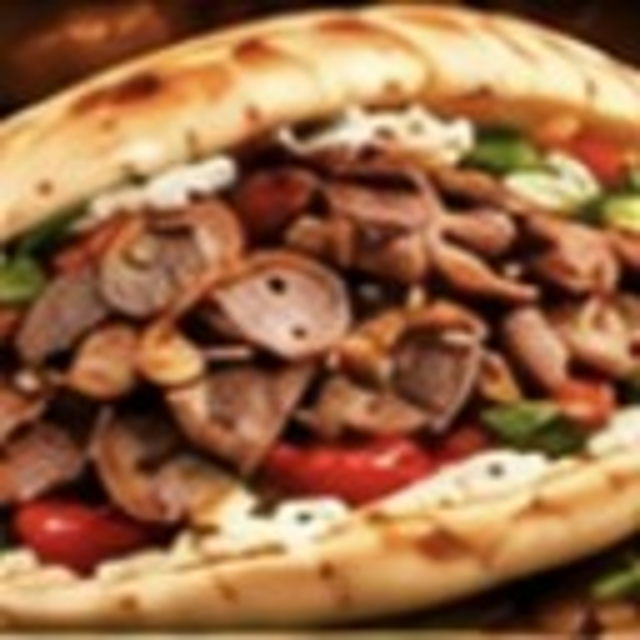 Beef Shawarma Sandwich.