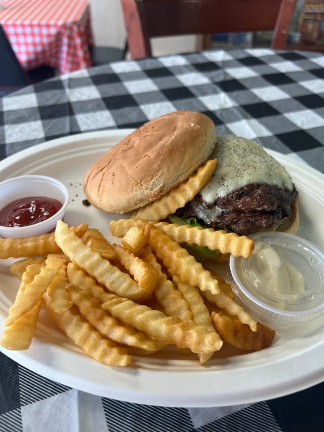 Just A Cheeseburger.